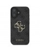 Guess iPhone 16 Plus Case Big 4G Metal Logo Black