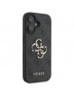 Guess iPhone 16 Plus Case Big 4G Metal Logo Black