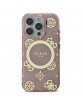 Guess iPhone 16 Pro Case Peony On 4G MagSafe Pink