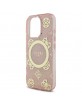 Guess iPhone 16 Pro Hülle Case Peony On 4G MagSafe Rosa Pink