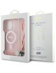 Guess iPhone 16 Pro Case MagSafe Crossbody Cord Pink