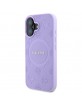 Guess iPhone 16 Plus Case MagSafe Peony 4G Saffiano Purple