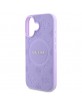 Guess iPhone 16 Plus Case MagSafe Peony 4G Saffiano Purple