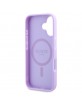 Guess iPhone 16 Plus Case MagSafe Peony 4G Saffiano Purple