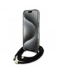 Guess iPhone 16 Case MagSafe Crossbody Cord Black