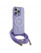 Guess iPhone 16 Pro Max Case MagSafe Crossbody Cord Purple