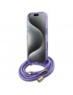 Guess iPhone 16 Pro Max Case MagSafe Crossbody Cord Purple