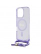 Guess iPhone 16 Pro Max Case MagSafe Crossbody Cord Purple