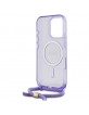 Guess iPhone 16 Pro Max Case MagSafe Crossbody Cord Purple