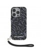 Karl Lagerfeld iPhone 16 Pro Hülle Case Zebra Cord Violett