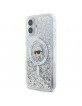 Karl Lagerfeld iPhone 16 Plus Hülle Case Liquid Glitter Karl Head Magsafe