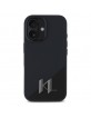 Karl Lagerfeld iPhone 16 Hülle Case Magsafe Initial Schwarz