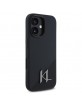 Karl Lagerfeld iPhone 16 Case Magsafe Initial Black