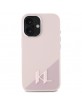 Karl Lagerfeld iPhone 16 Case Magsafe Initial Pink