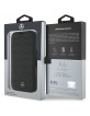 Mercedes iPhone 16 Pro Max Tasche Book Case Echtleder Waves Schwarz