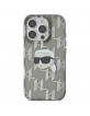 Karl Lagerfeld iPhone 16 Pro Case Karl Head Electrolated Black