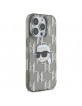 Karl Lagerfeld iPhone 16 Pro Case Karl Head Electrolated Black