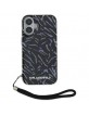 Karl Lagerfeld iPhone 16 Plus Case Zebra Cord Purple