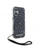 Karl Lagerfeld iPhone 16 Plus Hülle Case Zebra Cord Violett