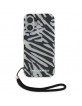 Karl Lagerfeld iPhone 16 Case Zebra Cord Black