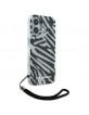 Karl Lagerfeld iPhone 16 Case Zebra Cord Black