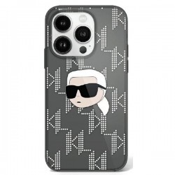 Karl Lagerfeld iPhone 16 Hülle Case Karl Head Electrolated Schwarz