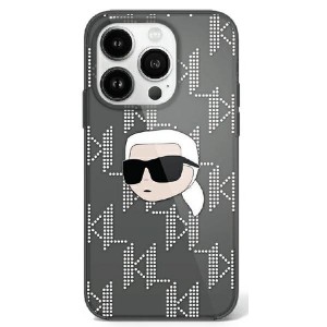 Karl Lagerfeld iPhone 16 Hülle Case Karl Head Electrolated Schwarz