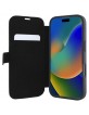 BMW iPhone 16 Pro Tasche Book Case Echtleder Signature Schwarz