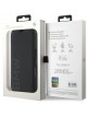 BMW iPhone 16 Pro Book Case Genuine Leather Signature Black