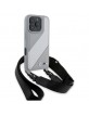 BMW iPhone 16 Pro Case M Carbon Stripe Strap Grey