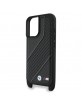 BMW iPhone 16 Plus Case M Carbon Stripe Strap Black