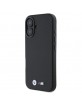 BMW iPhone 16 Case Carbon Wrapped Metal Black