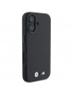 BMW iPhone 16 Case Carbon Wrapped Metal Black