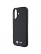 BMW iPhone 16 Hülle Case Carbon Wrapped Metal Schwarz