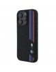 BMW iPhone 16 Pro Case MagSafe Silicone M Cut Tricolor Black