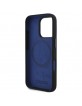 BMW iPhone 16 Pro Hülle Case MagSafe Hexagon Blue Line Schwarz