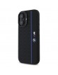 BMW iPhone 16 Case MagSafe Hexagon Blue Line Black