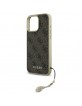 Guess iPhone 16 Pro Hülle Case Cover 4G Charms Braun