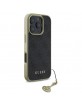 Guess iPhone 16 Pro Hülle Case Cover 4G Charms Schwarz