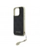 Guess iPhone 16 Pro Hülle Case Cover 4G Charms Schwarz