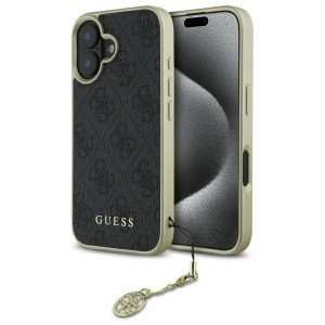 Guess iPhone 16 Case Cover 4G Charms Black