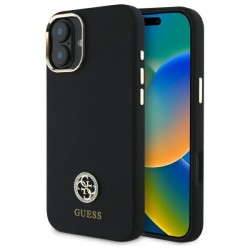 Guess iPhone 16 Case Silicone 4G Rhinestone Diamond Black