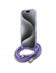 Guess iPhone 16 Case MagSafe Crossbody Cord Purple