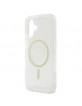 Guess iPhone 16 Case MagSafe IML Glitter Circle Transparent