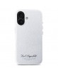 Karl Lagerfeld iPhone 16 Hülle Case Hotel RSG Silber