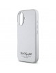 Karl Lagerfeld iPhone 16 Hülle Case Hotel RSG Silber