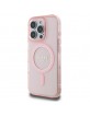 Guess iPhone 16 Pro Case MagSafe IML Glitter Circle Pink