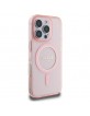 Guess iPhone 16 Pro Case MagSafe IML Glitter Circle Pink