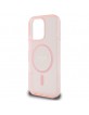 Guess iPhone 16 Pro Case MagSafe IML Glitter Circle Pink