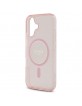 Guess iPhone 16 Case MagSafe IML Glitter Circle Pink